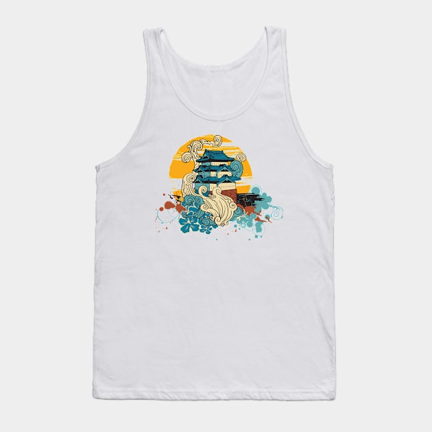 Old Traditional Chinese House Tank Top by peace and love